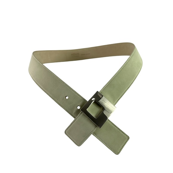Vintage Genuine MONDI Ivory Suede Belt Women size 30 Made In Italy